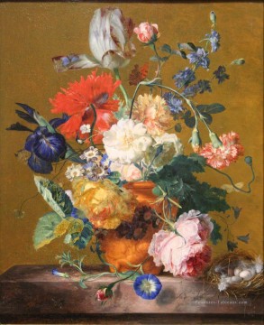 Bouquet de fleurs Jan van Huysum Peinture à l'huile